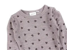 Name It purple dove hjerter body merinould